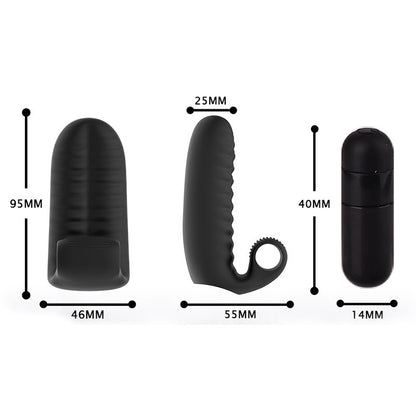 Stimulation Wear Finger Vibration Sleeve Silicone