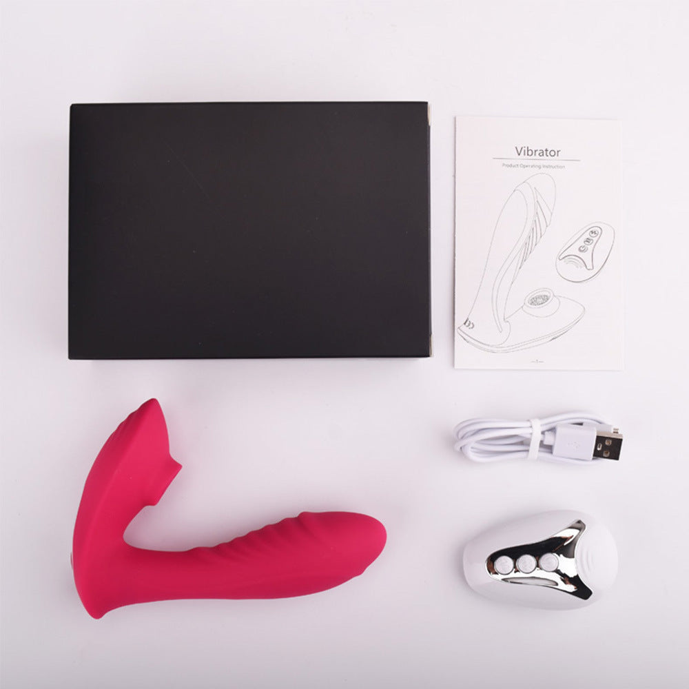 Teaser Sucking Wireless Remote Control Double Shock Vibrators