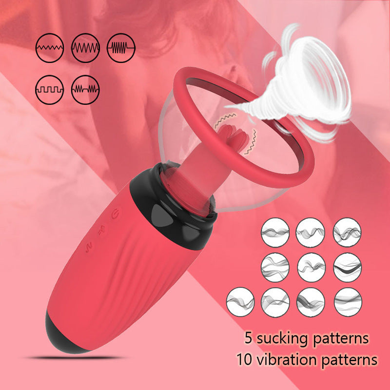 New Multi Frequency Sucking Vibration Breast Sucking Massager