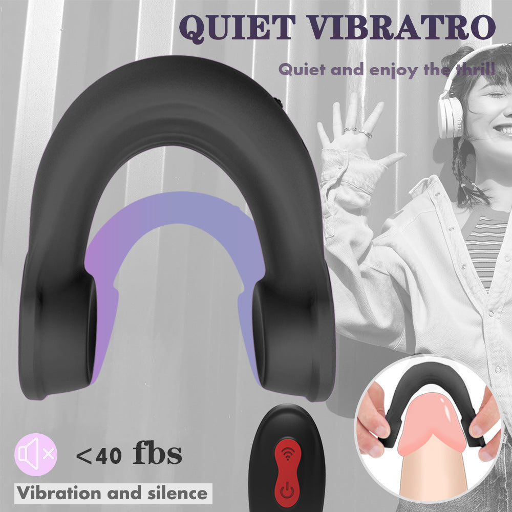 Headset Shape Horseshoe Ring Vibration