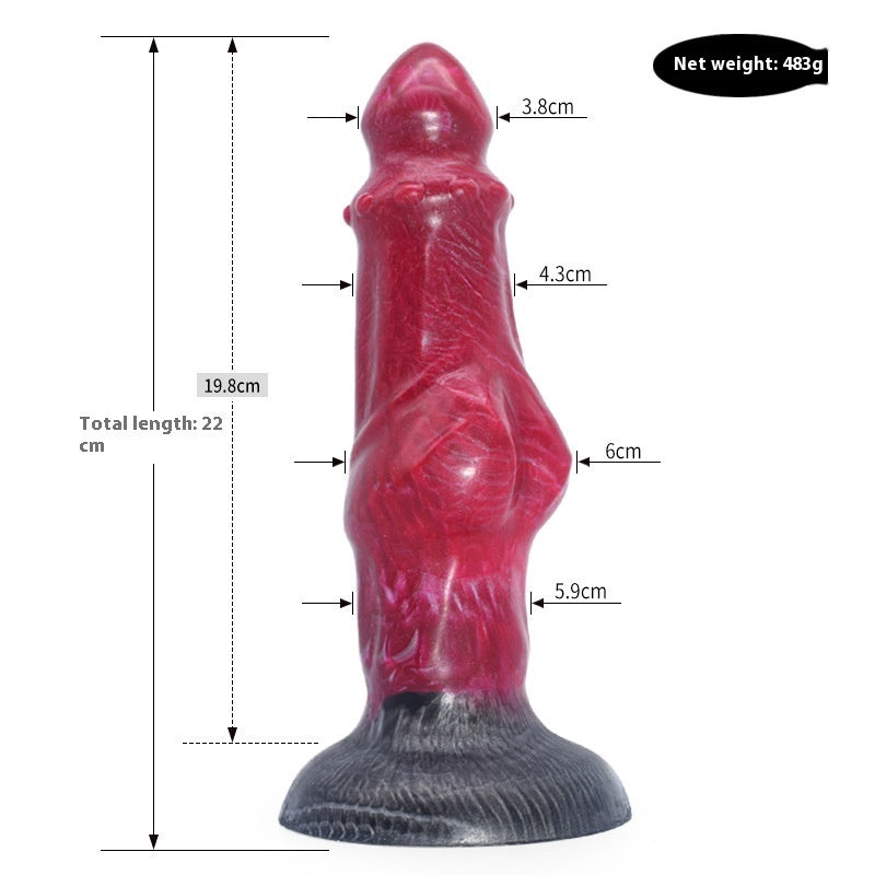 Colored Dildo Animal Like Penis Masturbator Irregular Anal Plug