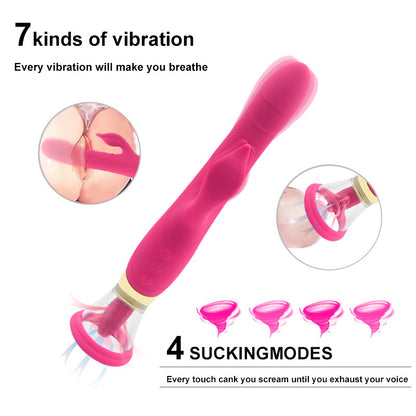 Vibration Automatic Heating Suction Tongue Licker