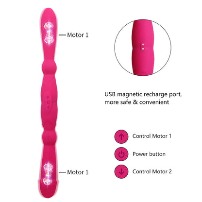 Two Women's Variable Cheering Stick Vibrator Gay Sex Toys