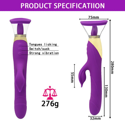 Vibration Automatic Heating Suction Tongue Licker