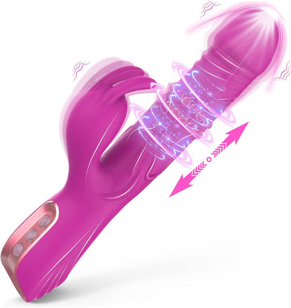 Telescopic Rotating Vibration Female Toy G-spot Stimulation