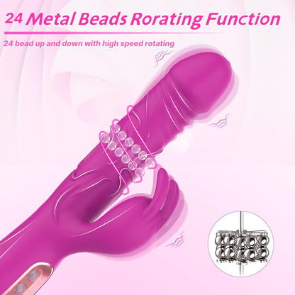 Telescopic Rotating Vibration Female Toy G-spot Stimulation