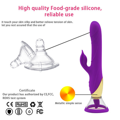 Vibration Automatic Heating Suction Tongue Licker