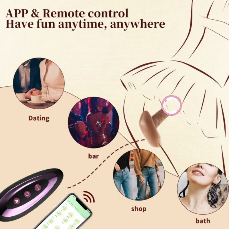 Wear Wireless Remote Control Telescopic Vibration With Device