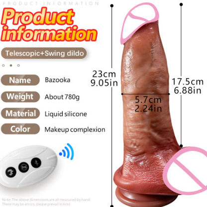 Strong Thrust Swing Simulation Dildos Super Soft Liquid Silicone Dildo